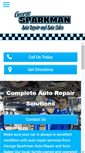 Mobile Screenshot of georgesparkmanautorepair.com